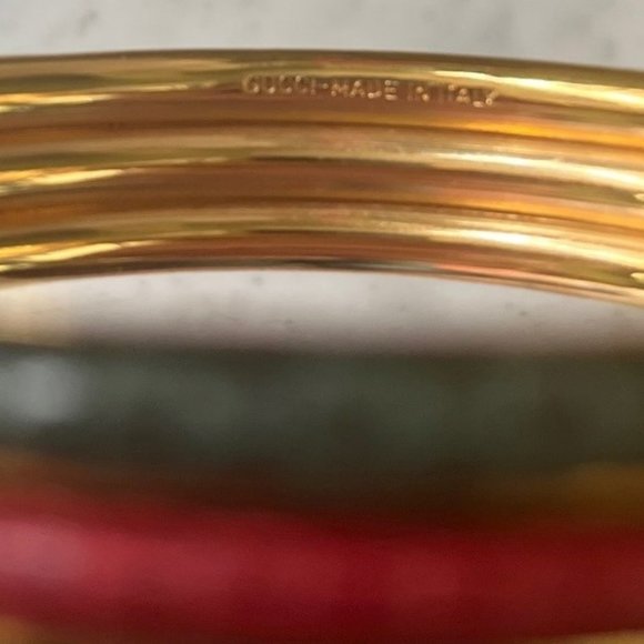 Gucci Vintage Snakeskin Bangle- GORGEOUS New in Box- Quiet Luxury - Picture 5 of 9